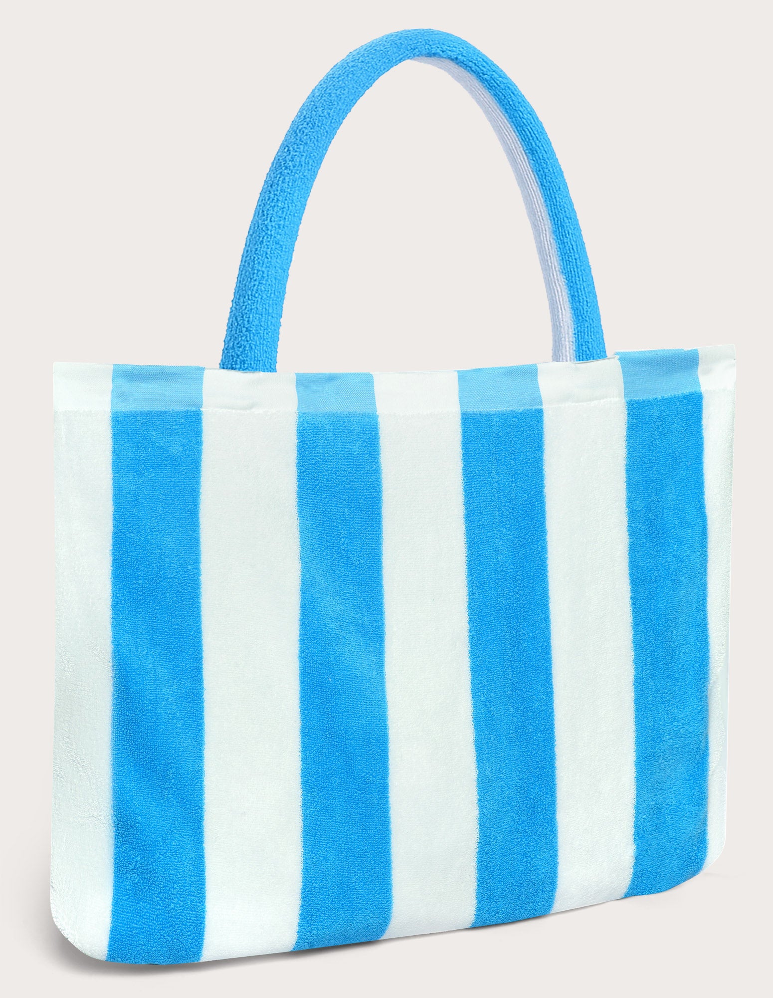 Gestreiftes Strandhandtuch 81x162 mit Summer Glam-Tasche