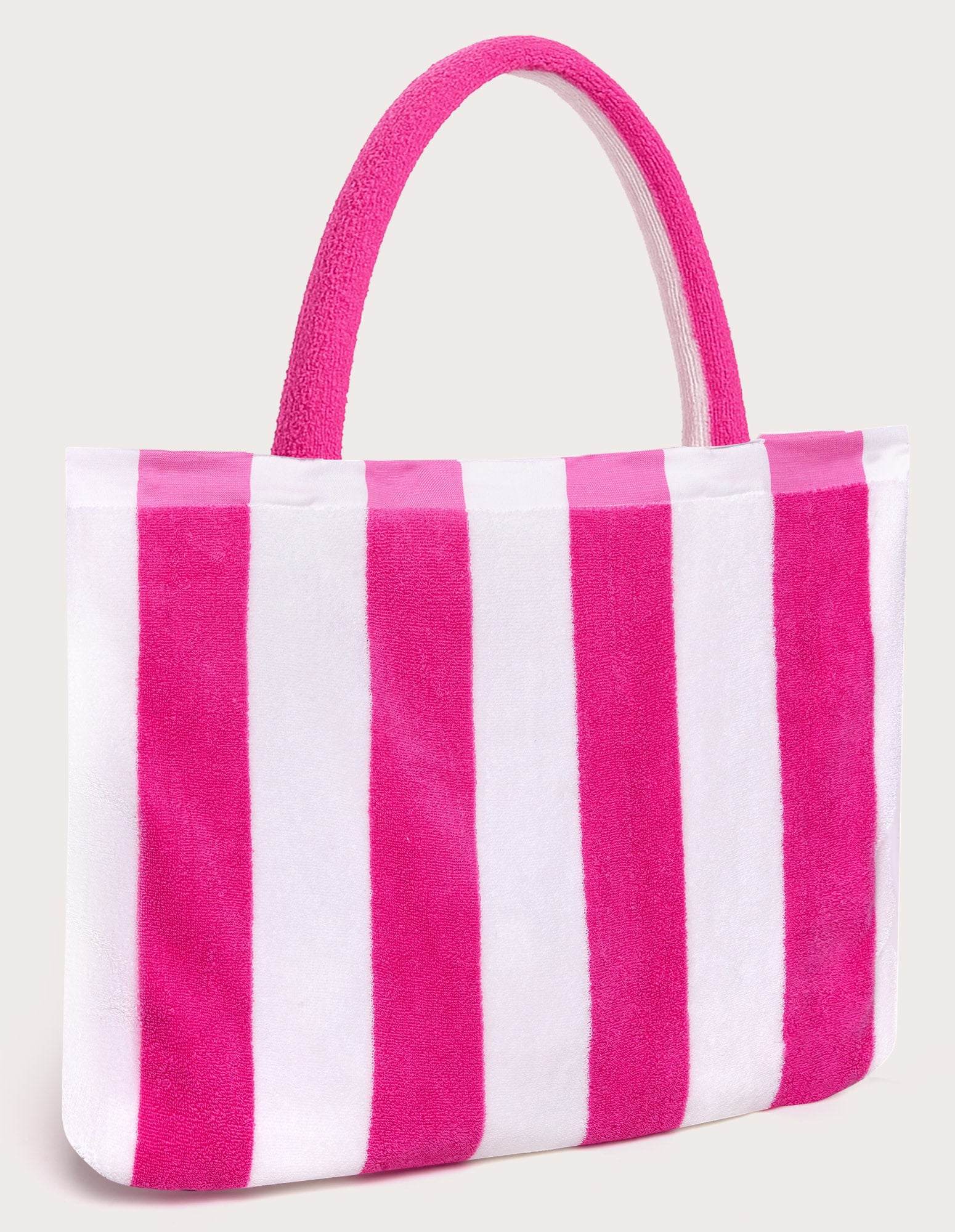Gestreiftes Strandhandtuch 81x162 mit Summer Glam-Tasche