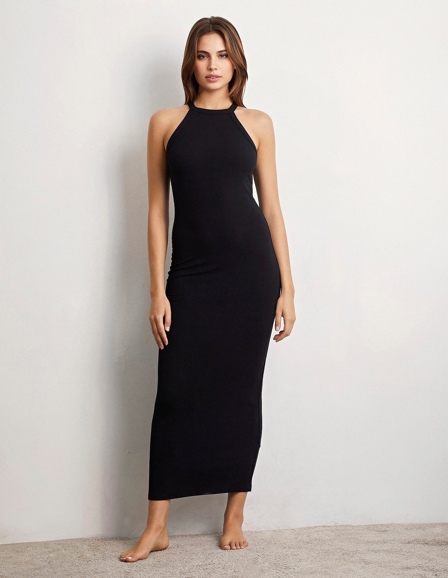 Long dress - Daily Rib Black | Yamamay Long dress - Daily Rib Black | Yamamay