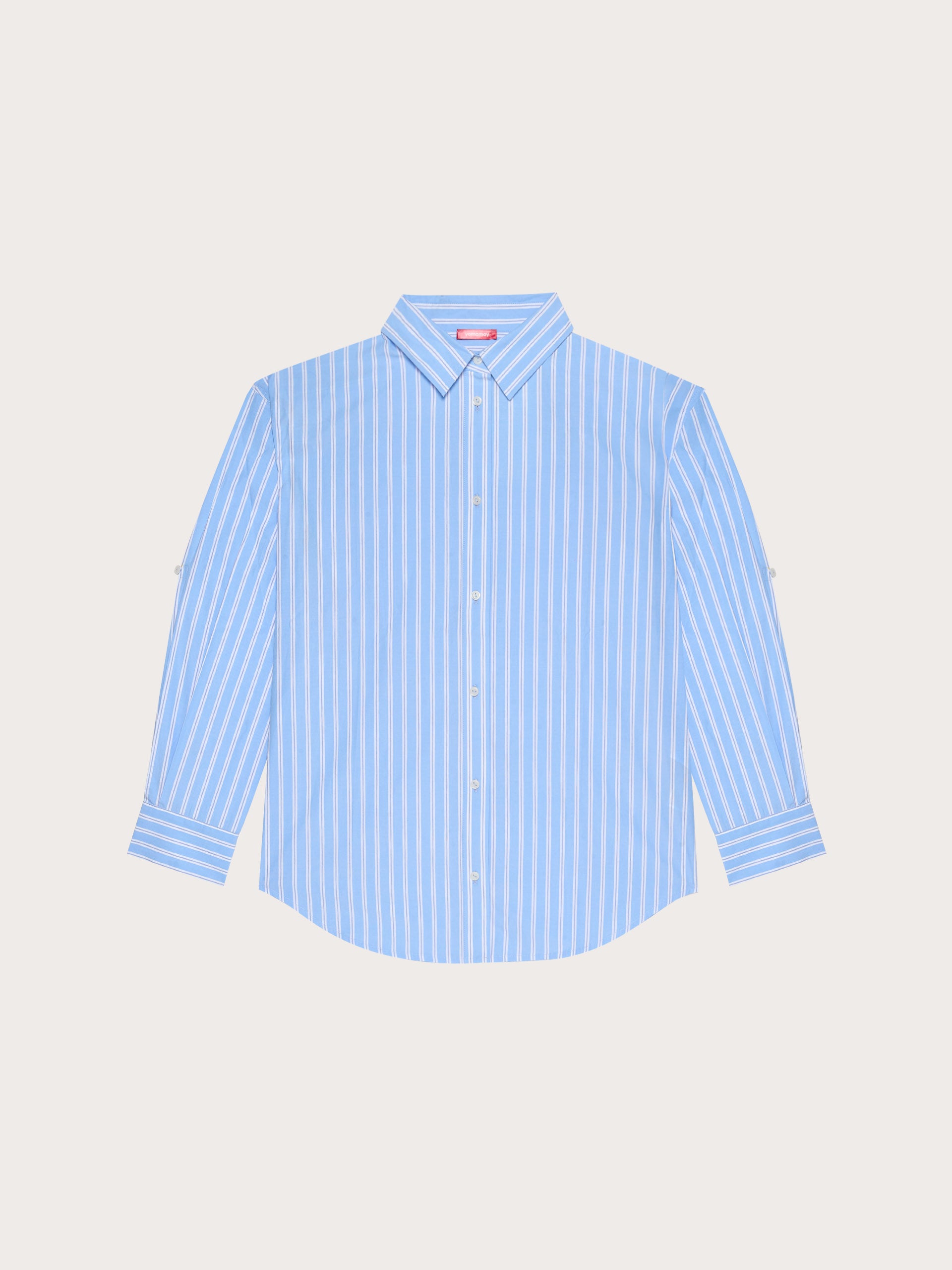 Striped Cotton Shirt - Popeline Pink | Yamamay