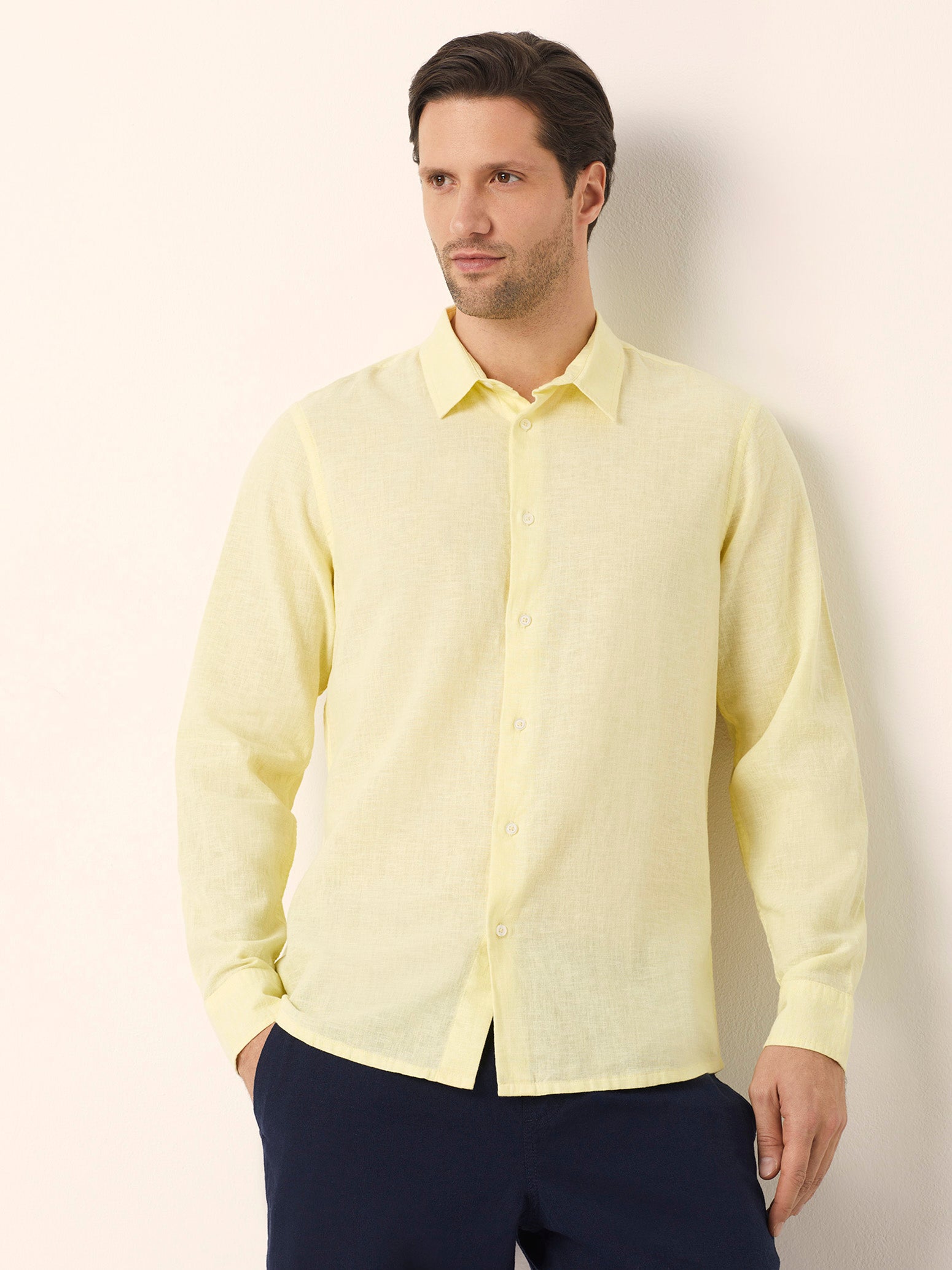 Men's shirt with classic collar Cotton Linen Variant 3 | Yamamay