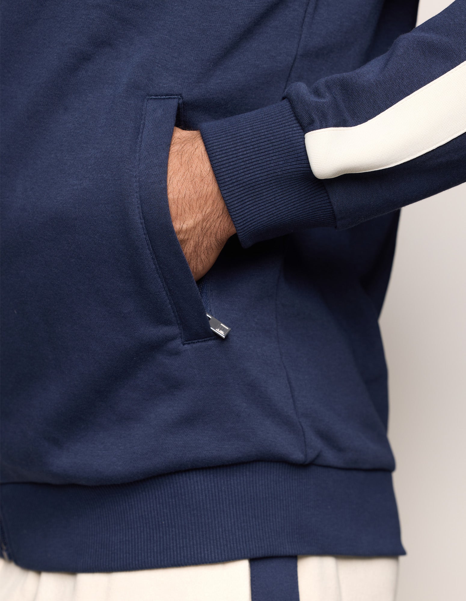Cotton zip-up sweatshirt FILA x Y-Sport Midnight Blue | Yamamay