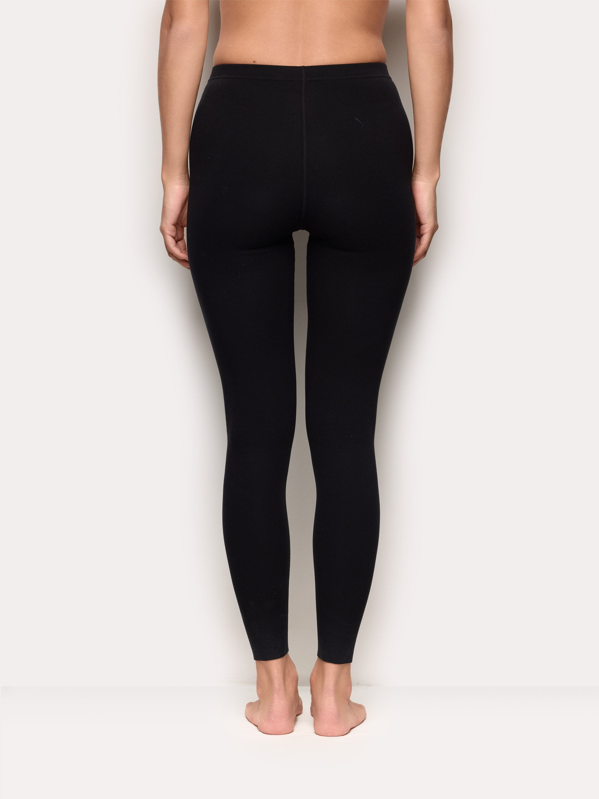 Women's interlock viscose leggings Next to Skin Beige Melange