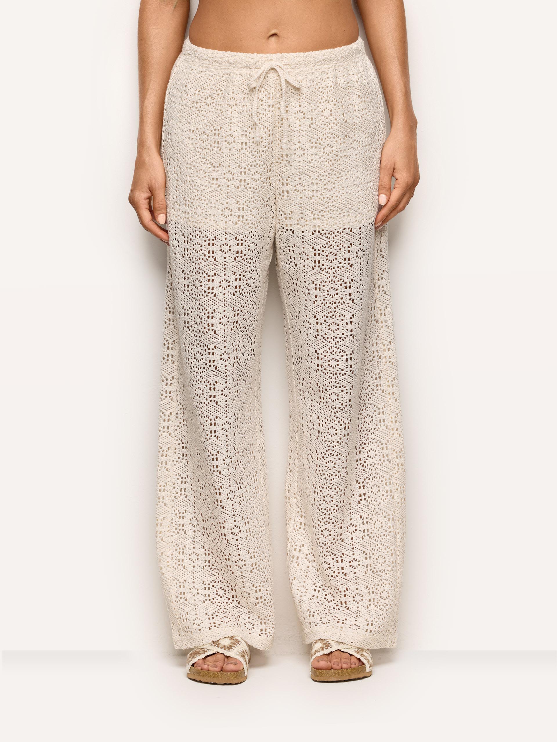 Long trousers - Crochet Ivory | Yamamay