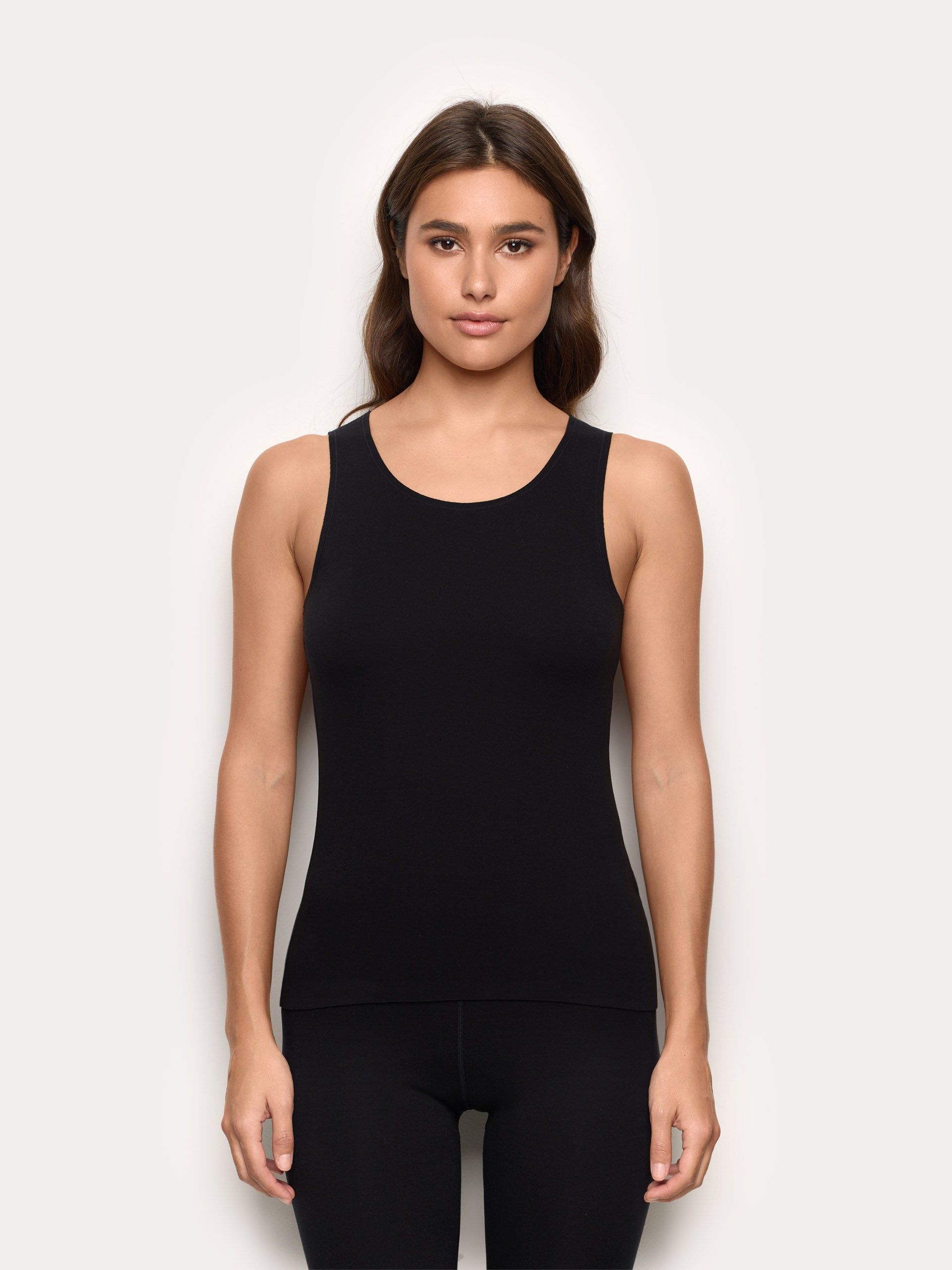 Next to Skin interlock round neckline viscose tank top Silk | Yamamay
