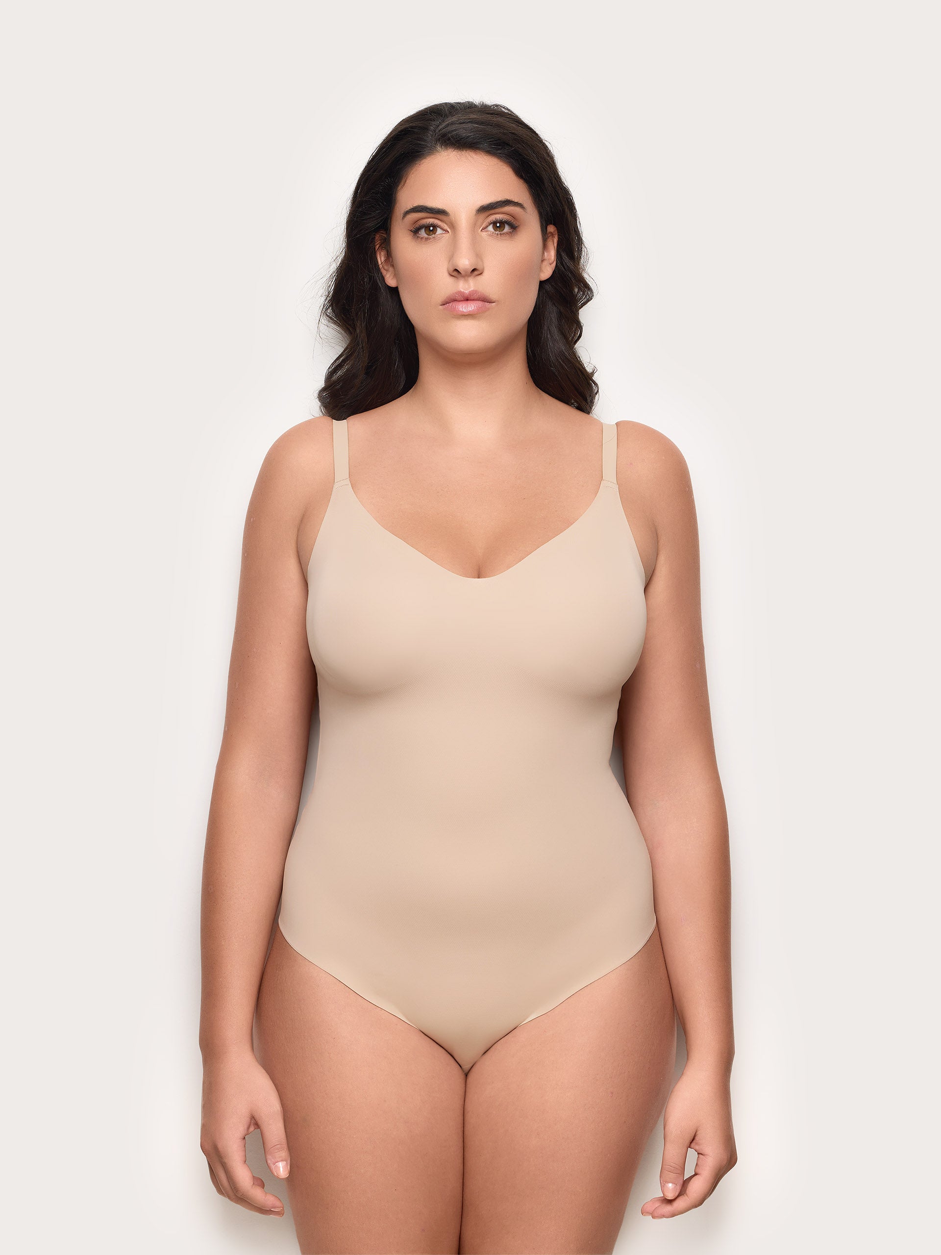 Invisible light shaping bodysuit with removable Superfine Shaping