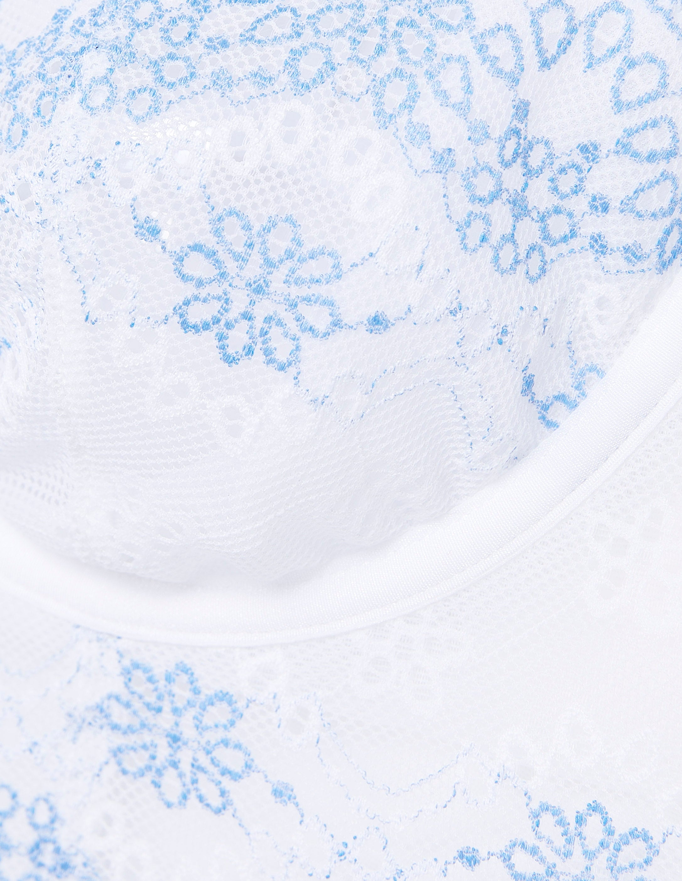 Unlined bustier with Corine lace underwire Indigo | Yamamay
